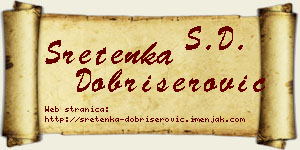 Sretenka Dobrišerović vizit kartica